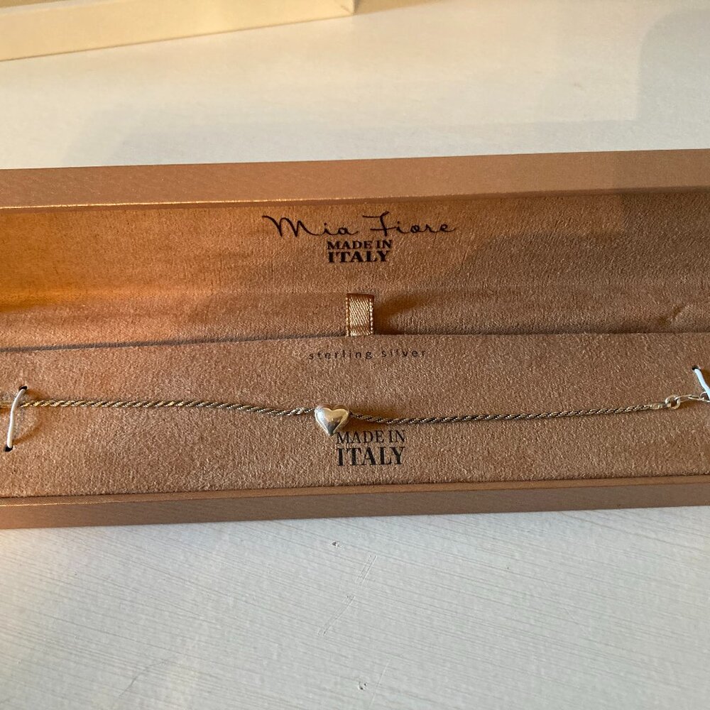 Mia Fiore 925 Silver Heart Bracelet - NWOT